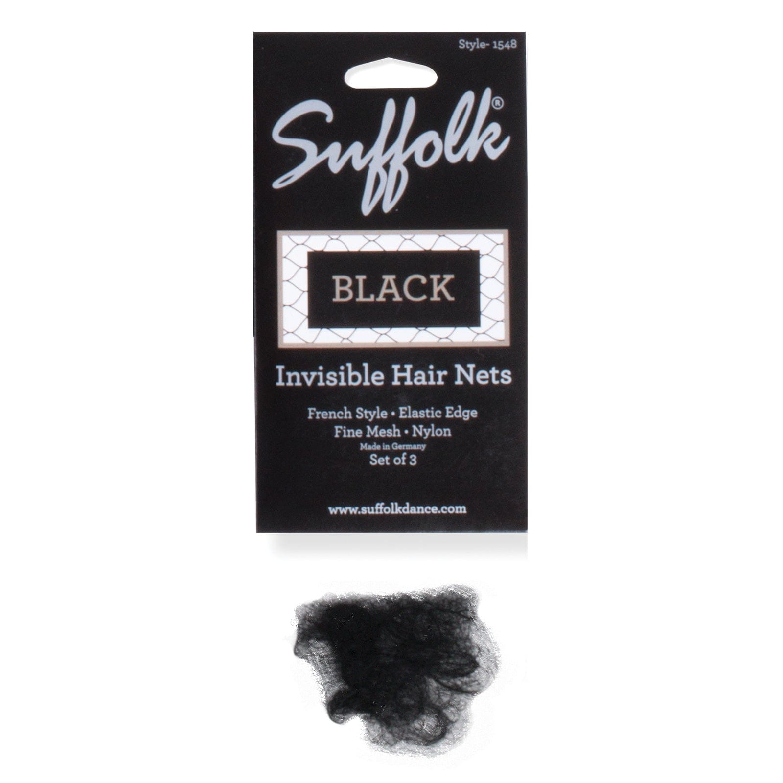 Suffolk Hair Nets Black - DanceSupplies.com