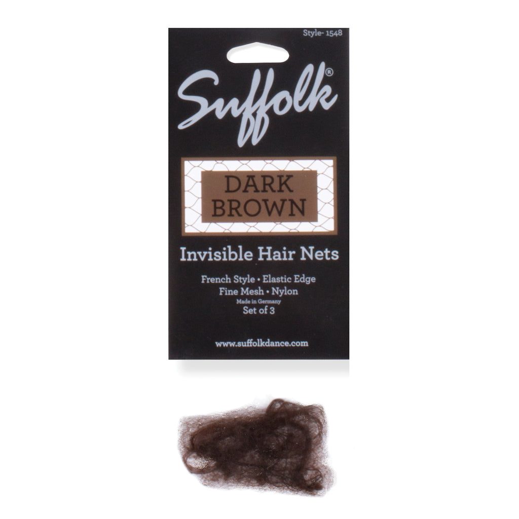 Suffolk Hair Nets Dark Brown  - DanceSupplies.com