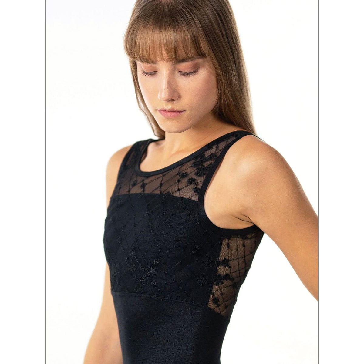 Suffolk Adult Evening Meadow Illusion Tank Leotard - DanceSupplies.com