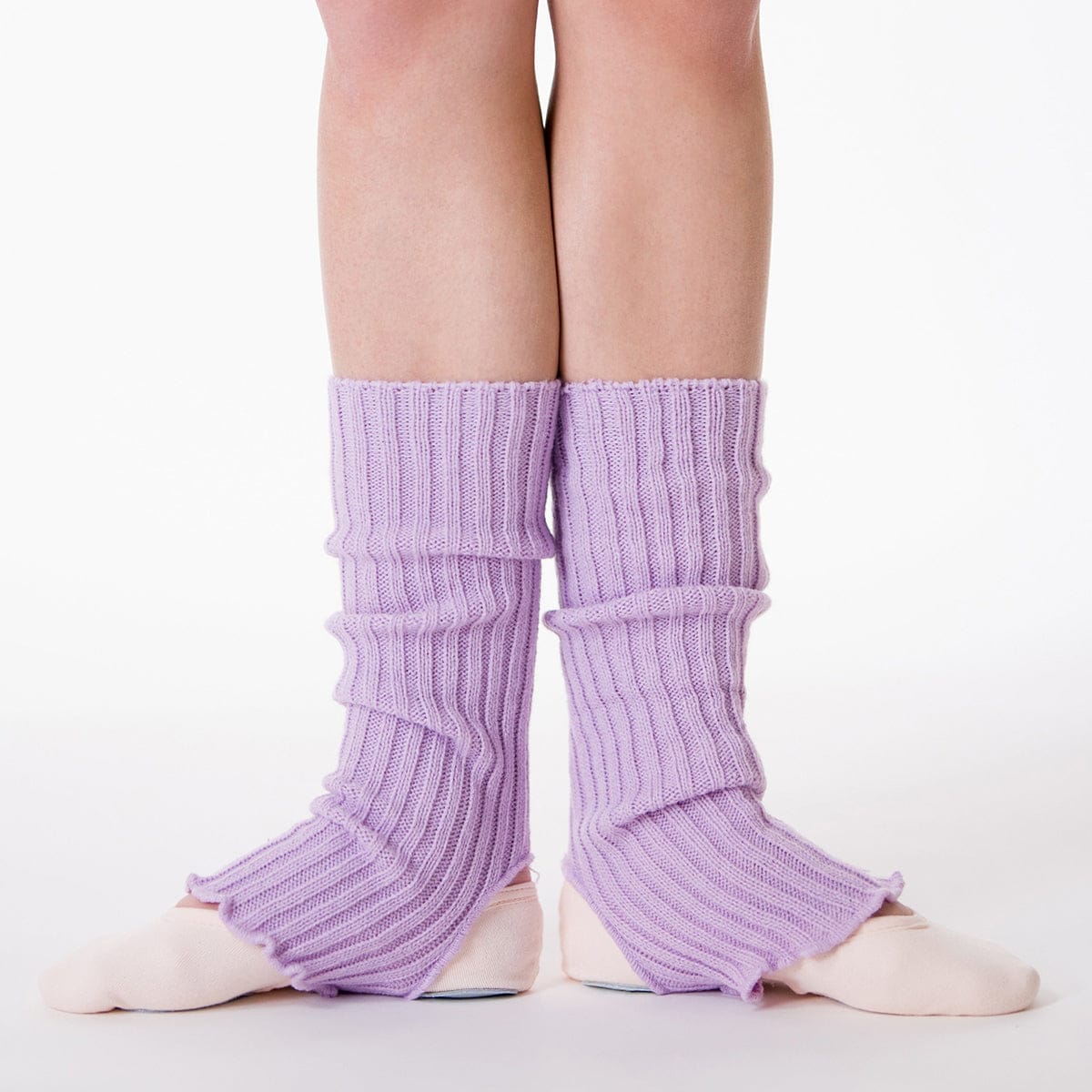 Suffolk 14" Stirrup Legwarmers Lilac - DanceSupplies.com