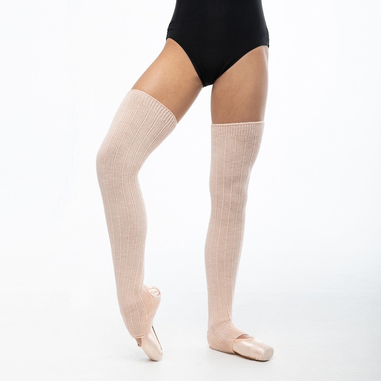 Suffolk 26" Stirrup Legwarmers Pink - DanceSupplies.com