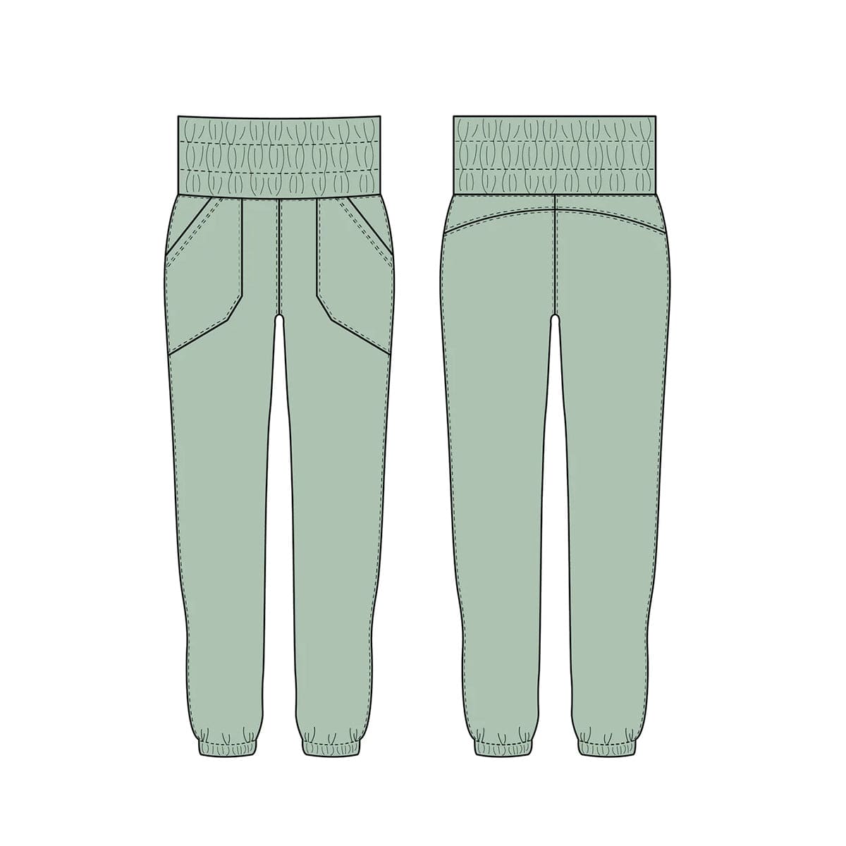 Suffolk Adult Ripstop Jogger Pants Adult P-S Sage - DanceSupplies.com