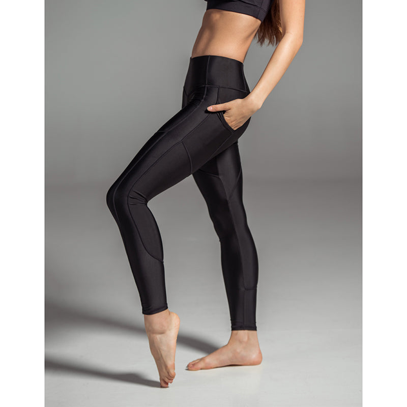 Suffolk Yoga Pants Adult P Black - DanceSupplies.com