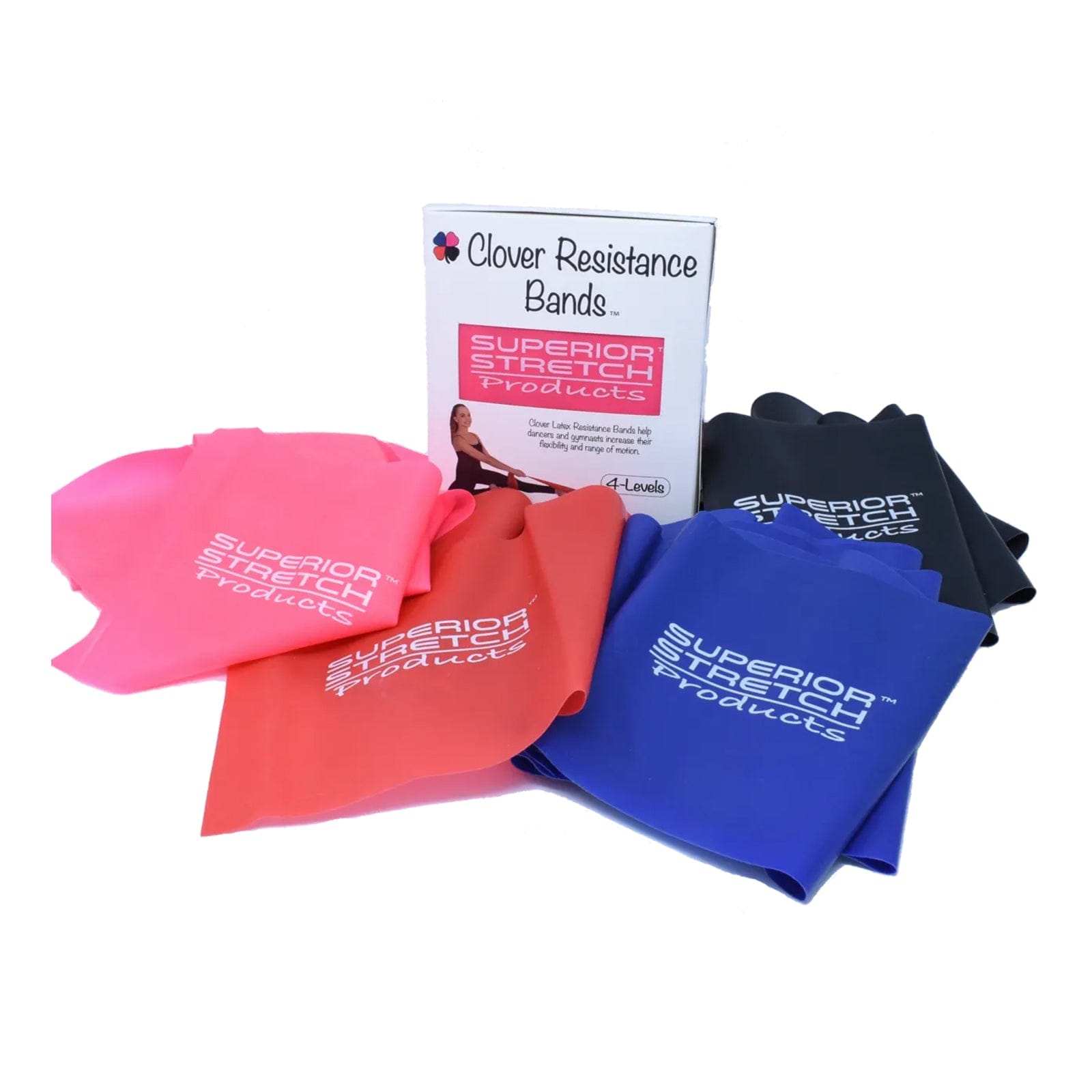 Superior Stretch Clover Resistance Bands - Box Set - DanceSupplies.com