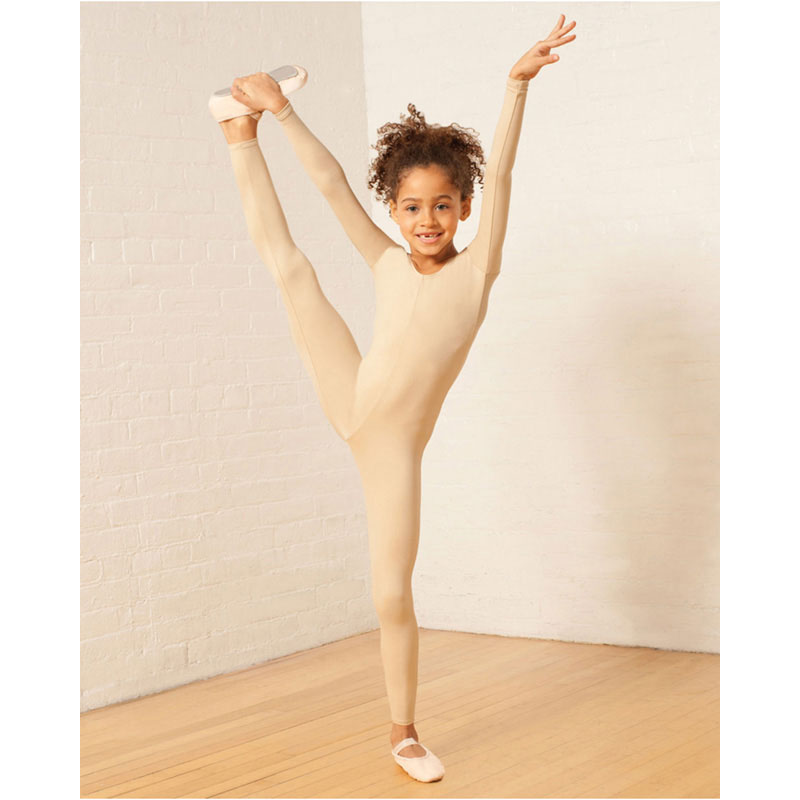 Capezio Child's Long-Sleeve Unitard Child S Nude - DanceSupplies.com