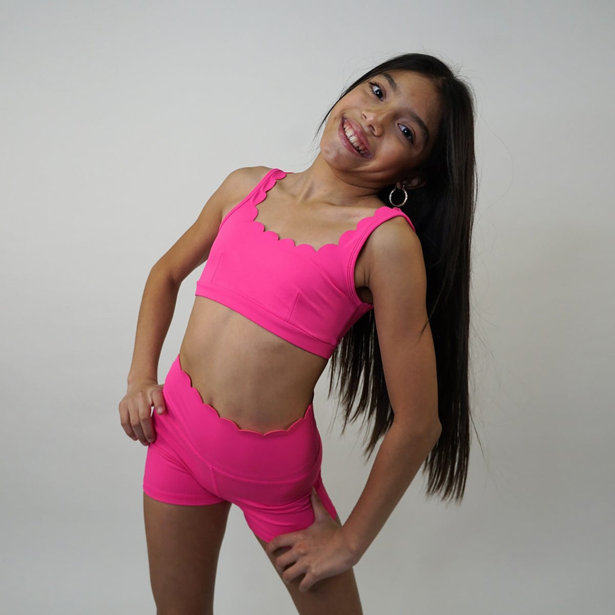 Trendy Trends Reina Top Child S Hot Pink - DanceSupplies.com