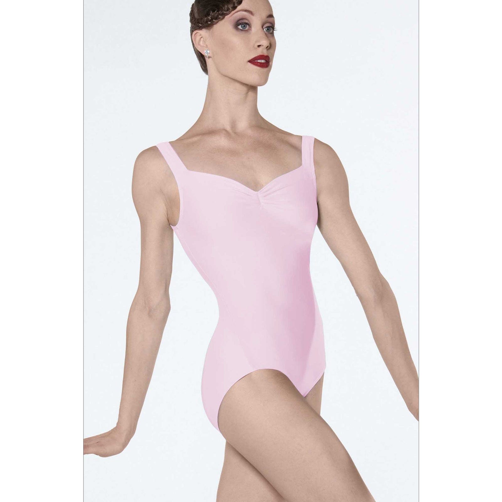 Wear Moi Adult Faustine Camisole Leotard Adult XS Pink - DanceSupplies.com