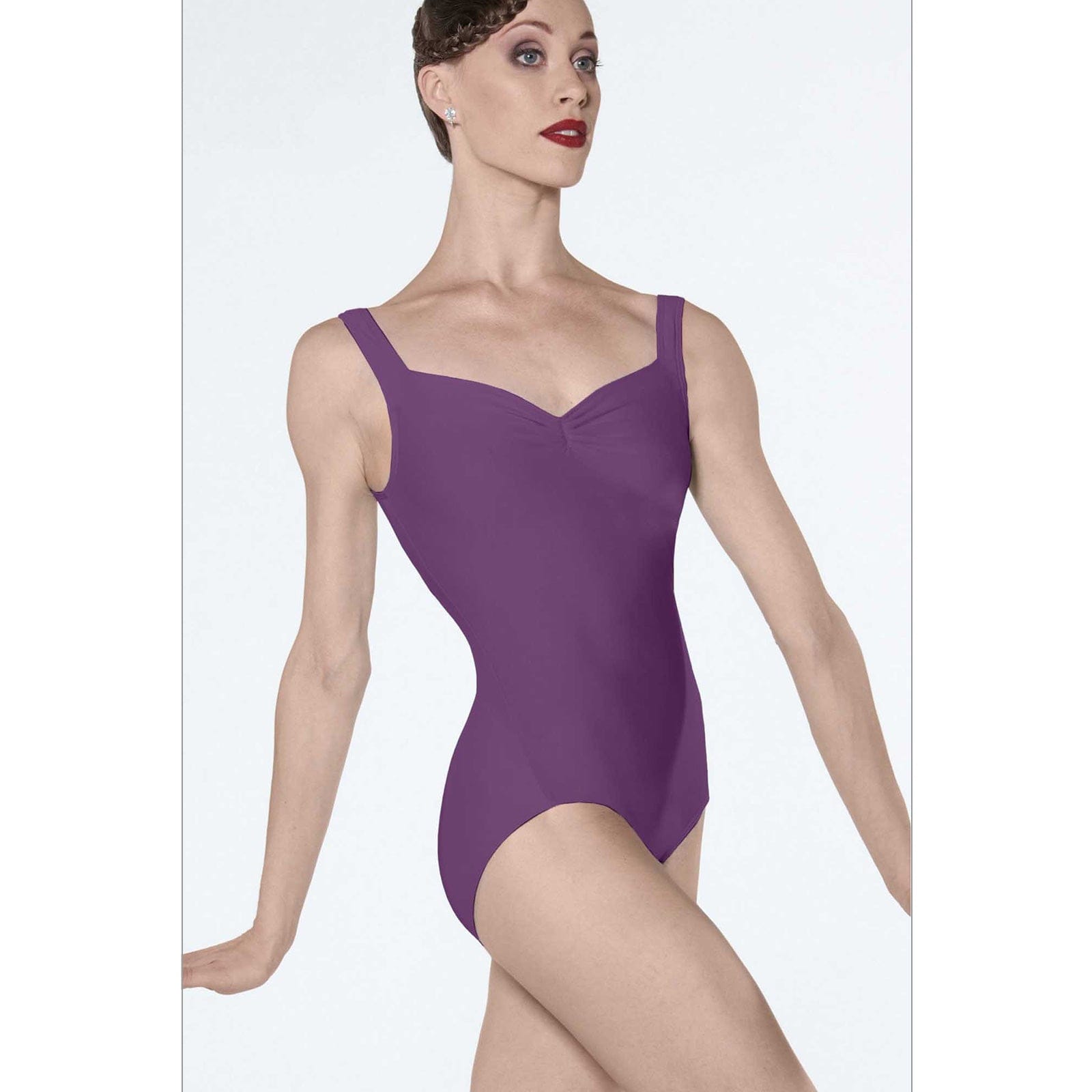 Wear Moi Adult Faustine Camisole Leotard Adult XS Prune - DanceSupplies.com