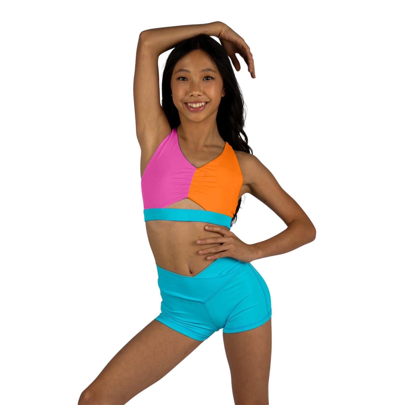 XO Dance Double Trouble Top Child 4-6 Starburst Blast - DanceSupplies.com