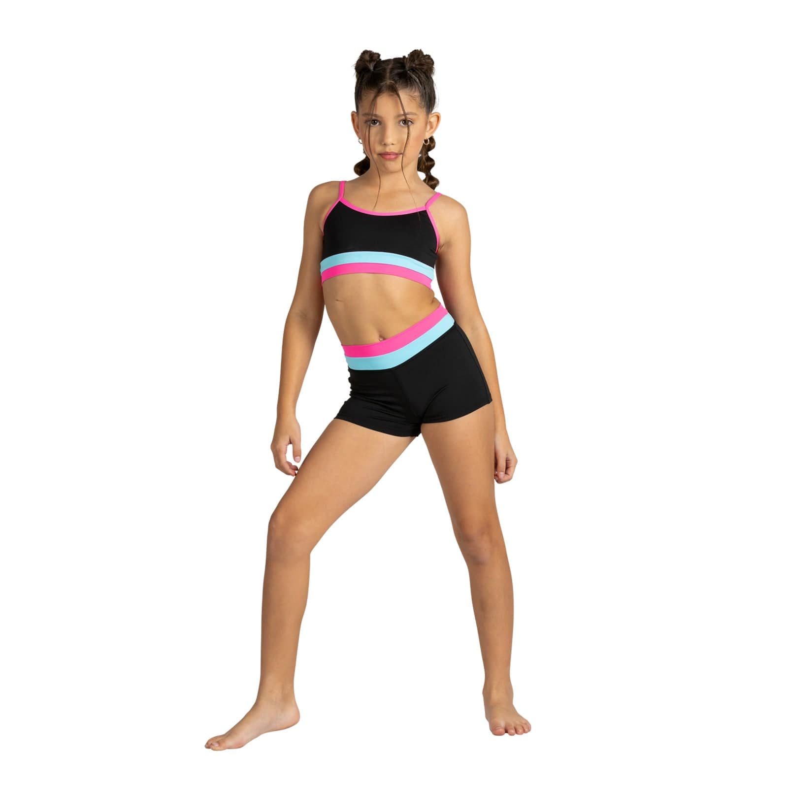 XO Dance Triple Threat Shorts Child 4-6 Midnight Glam - DanceSupplies.com