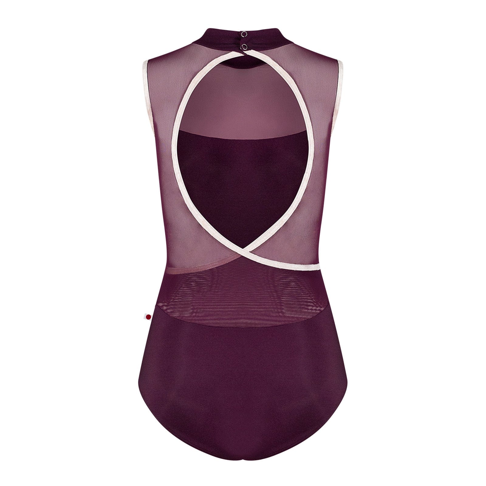 Yumiko Camila Mock Neck Leotard - Opera - DanceSupplies.com
