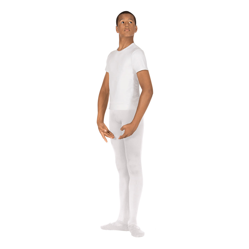 Eurotard Men's Footed Tights Adult S White - DanceSupplies.com