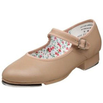 Capezio Child's Mary Jane Tap Shoes - Caramel Child 6 Medium Caramel- DanceSupplies.com