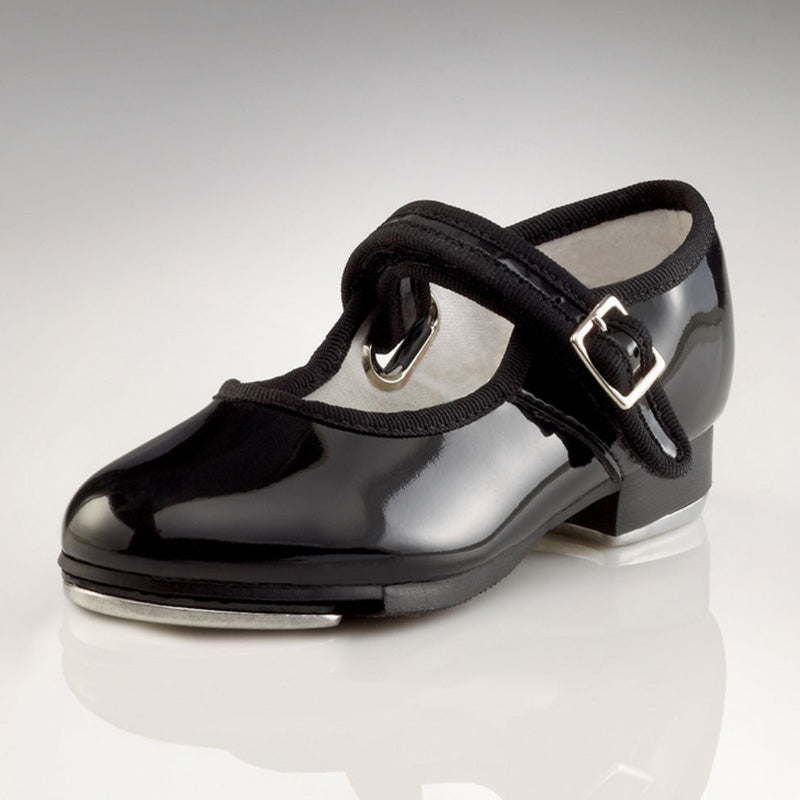 Capezio Child's Mary Jane Tap Shoes - Patent Toddler 8 Medium Patent- DanceSupplies.com