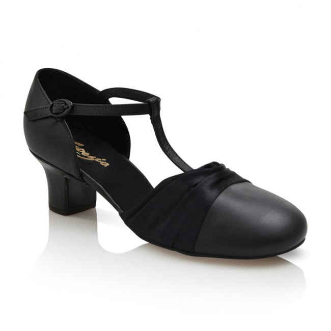 Capezio 1.5" Heel Flex Character Shoes Adult 5 Medium Black- DanceSupplies.com