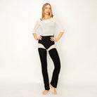 Aluvie Diva Legwarmers Adult Angora Black - DanceSupplies.com