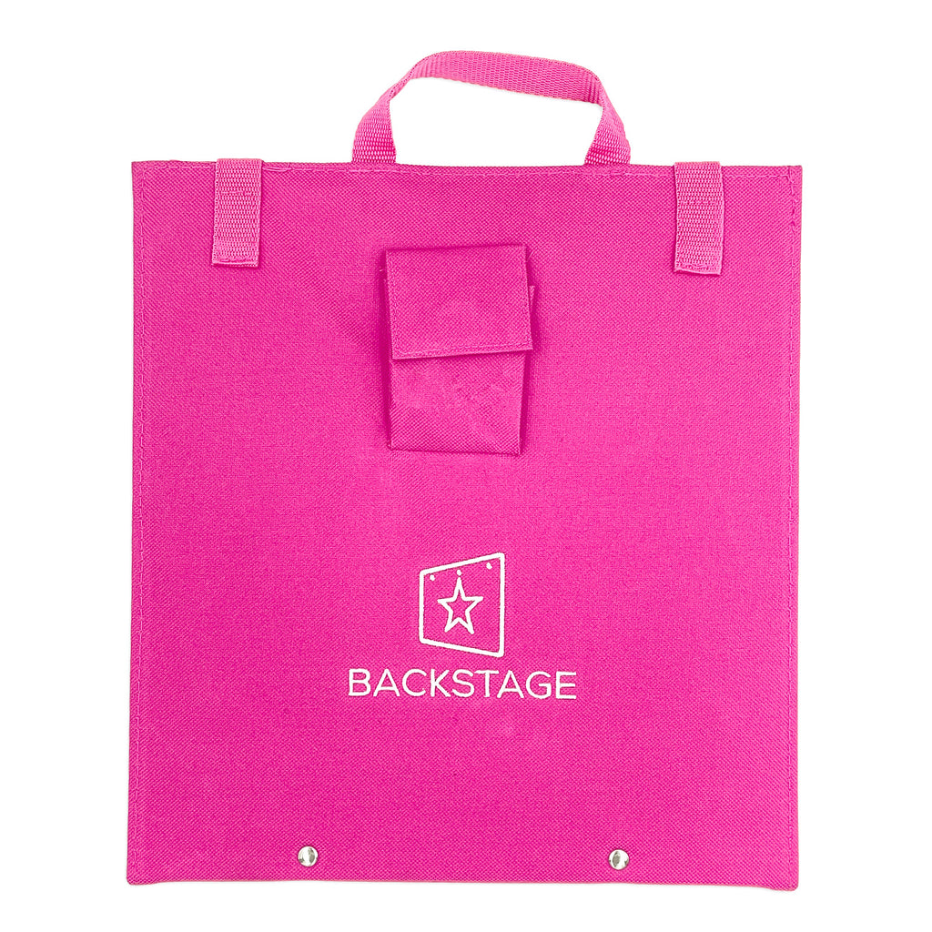 Backstage Rechargeable LED Folding Mirror Hot Pink  - DanceSupplies.com