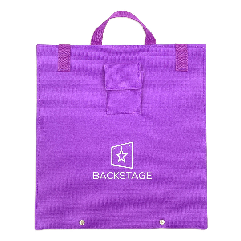 Backstage Rechargeable LED Folding Mirror Purple  - DanceSupplies.com