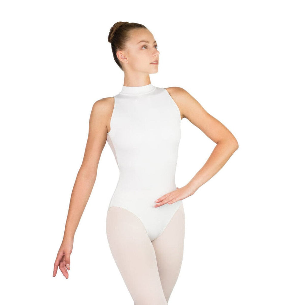 ON SALE Amélie Lace High Neck Leotard (Blanc) main image 1