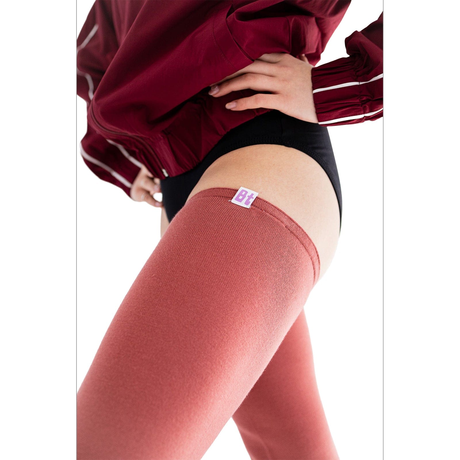 Barre Trash Long Legwarmers Adult XS-S Red Ember - DanceSupplies.com