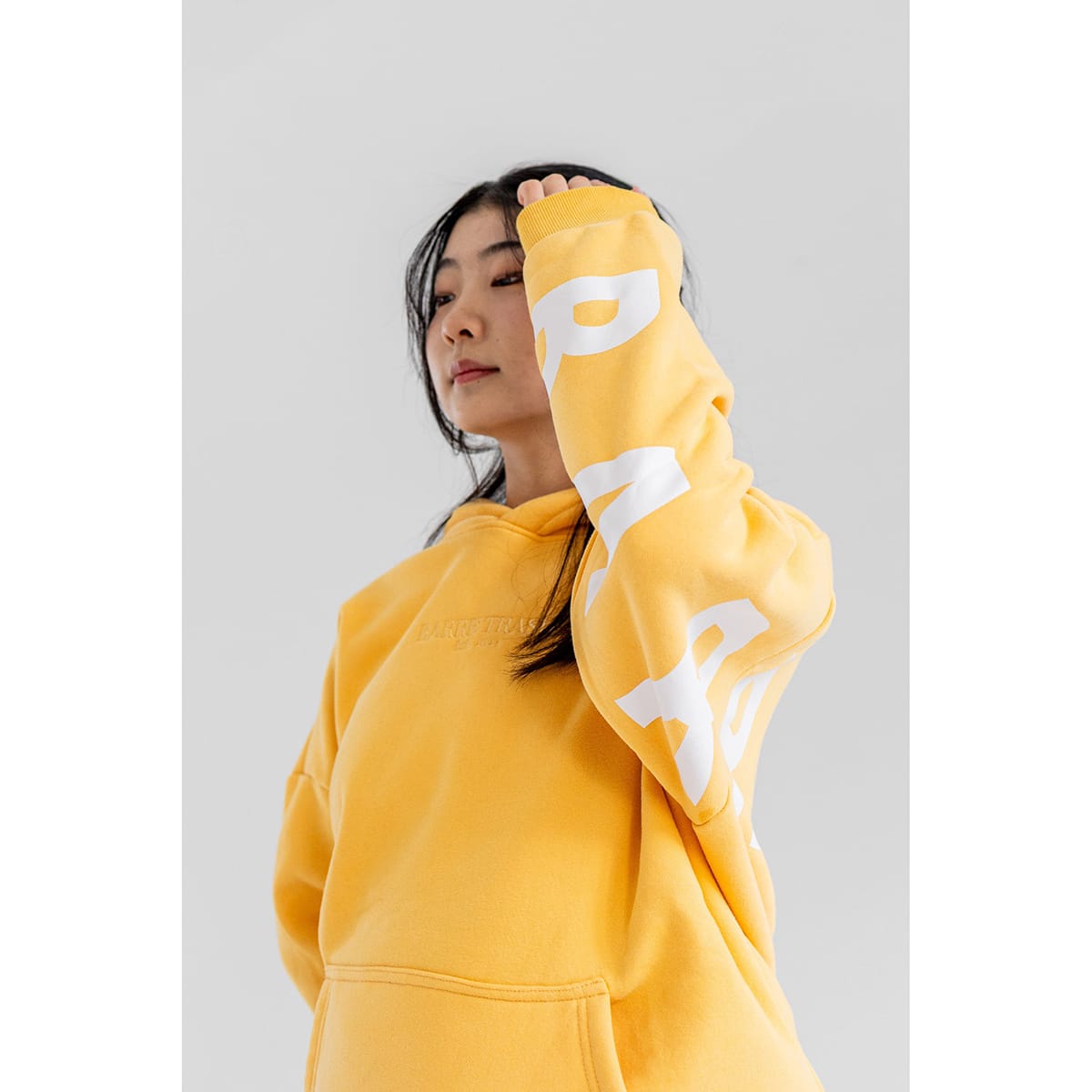 Barre Trash Oversized Hoodie Adult S Canary Yellow - DanceSupplies.com