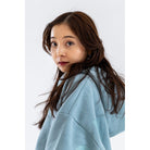 Barre Trash Oversized Hoodie Adult S Powder Blue - DanceSupplies.com