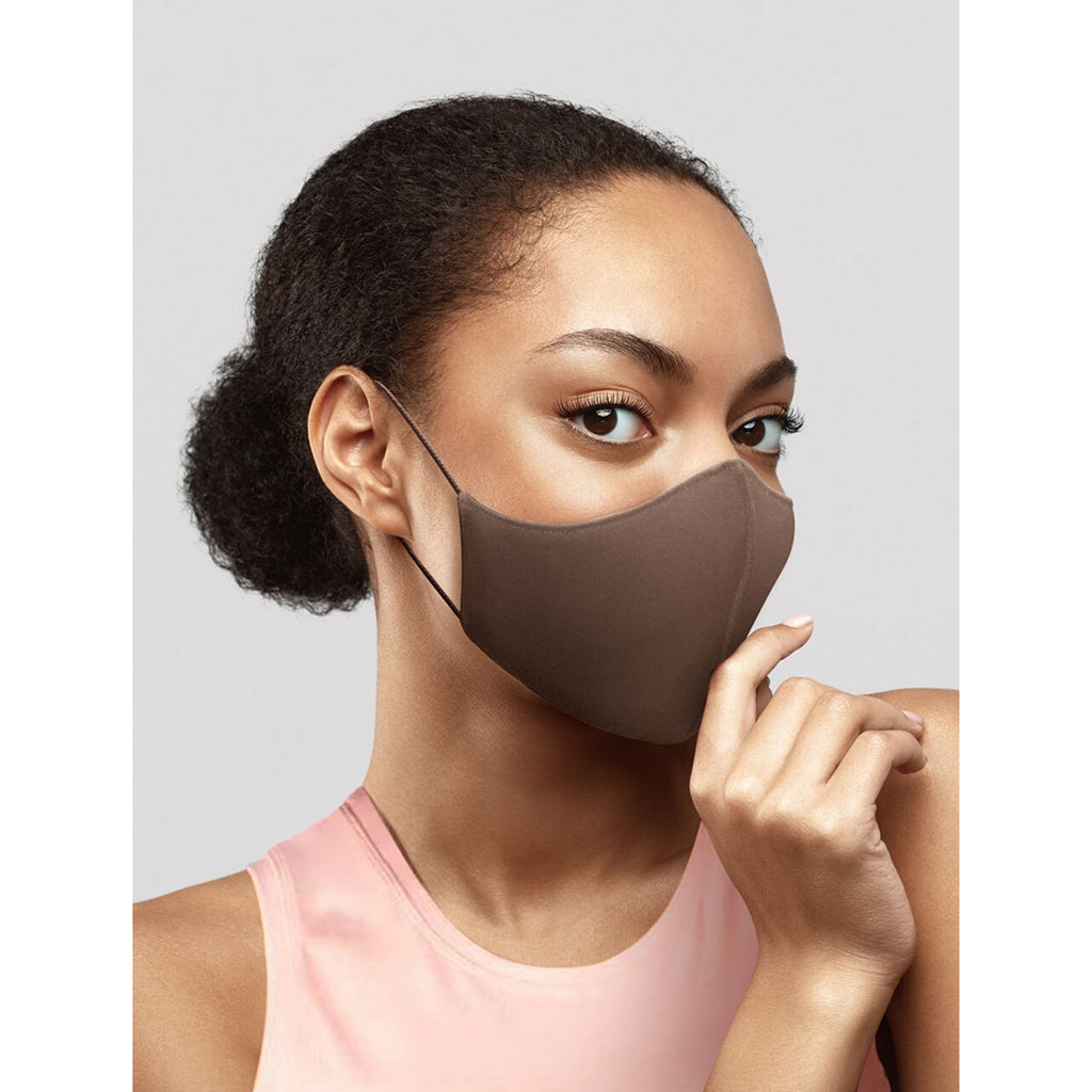 Bloch B-Safe Adult Face Mask 3 Pack Cocoa  - DanceSupplies.com