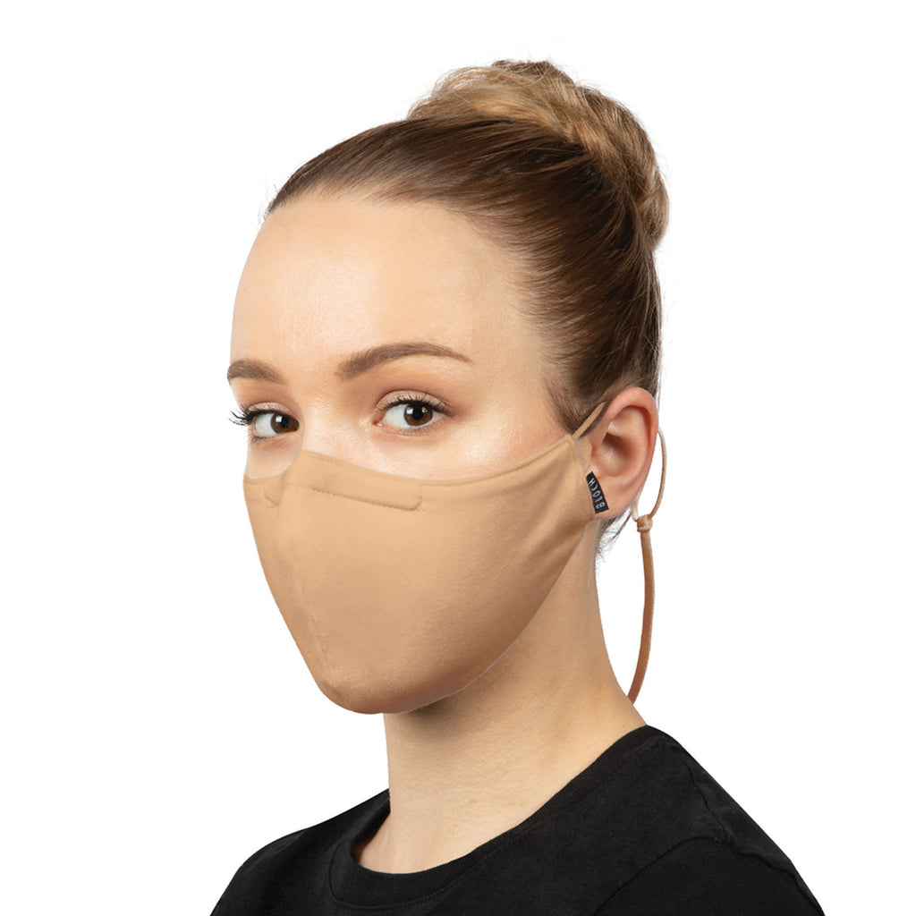 Bloch B-Safe Adult Face Mask with Lanyard 3 Pack Sand  - DanceSupplies.com