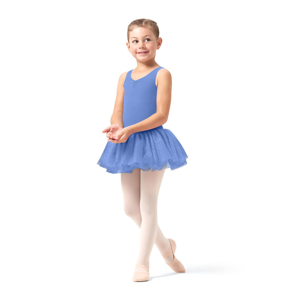 Bloch Tammy Glitter Tank Tutu Dress Child 2-4 Blue - DanceSupplies.com
