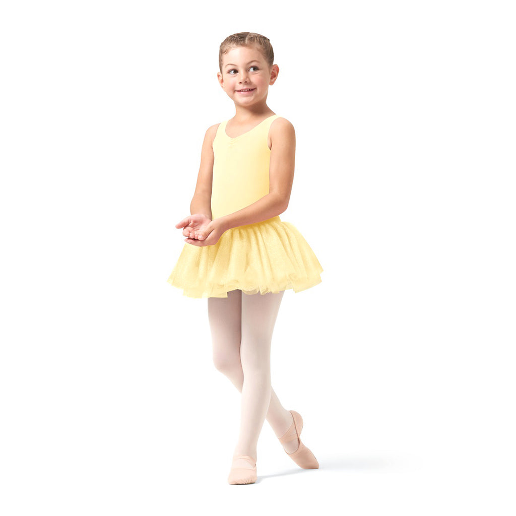 Bloch Tammy Glitter Tank Tutu Dress Child 2-4 Sunshine - DanceSupplies.com