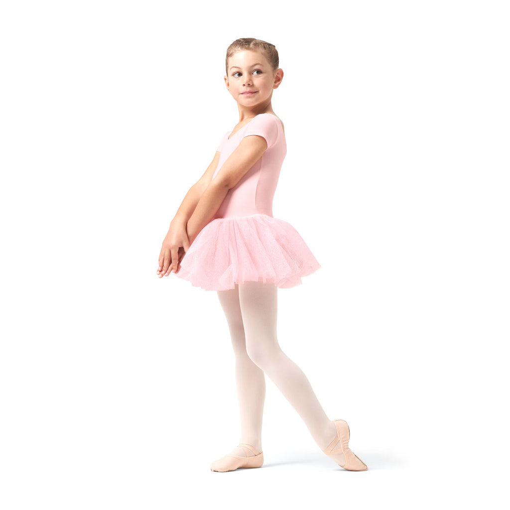 Bloch Clara Glitter Cap Sleeve Tutu Dress Child 2-4 Candy Pink - DanceSupplies.com