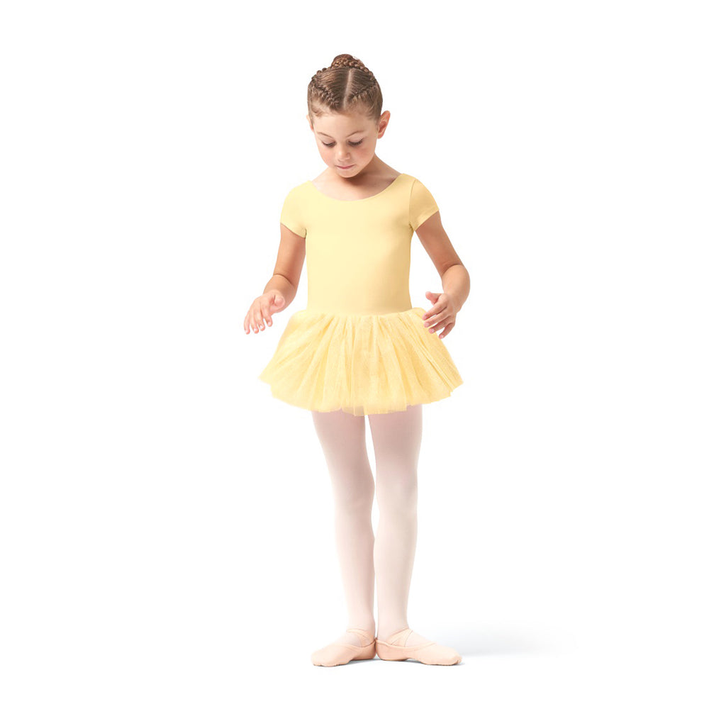 Bloch Clara Glitter Cap Sleeve Tutu Dress Child 2-4 Sunshine - DanceSupplies.com