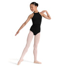 Bloch Girls Kiki Floral Leotard Child 6X-7 Black - DanceSupplies.com