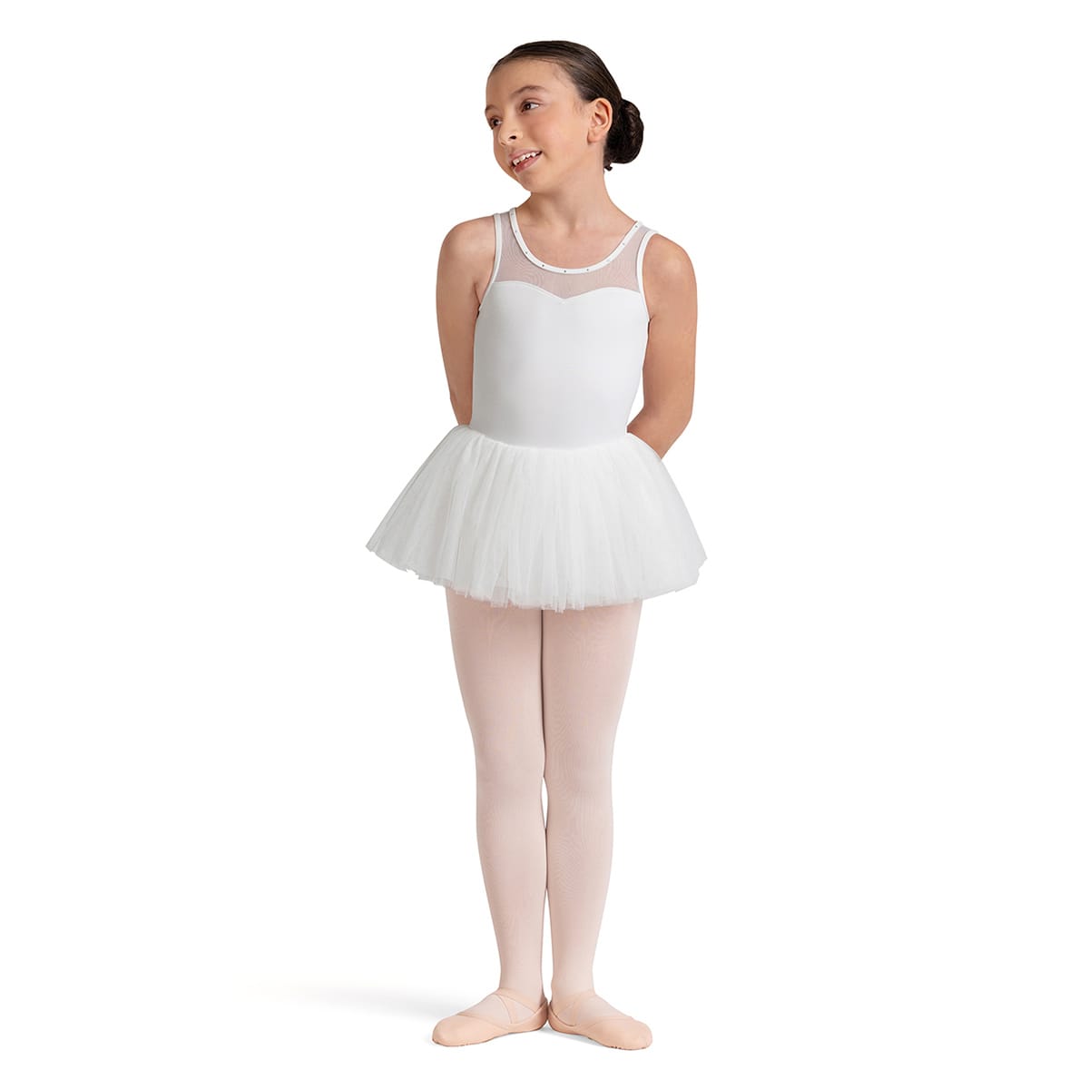 Bloch Girls Maria Floral Tutu Dress Child 2-4 White - DanceSupplies.com