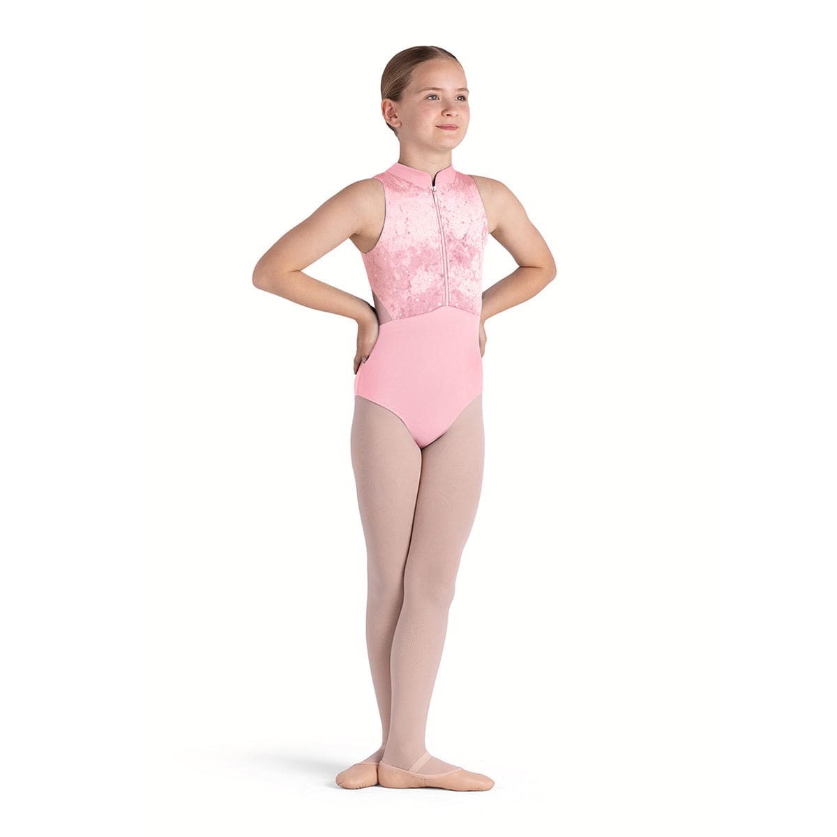Bloch Girls Tanya Zip Front Leotard | DanceSupplies.com