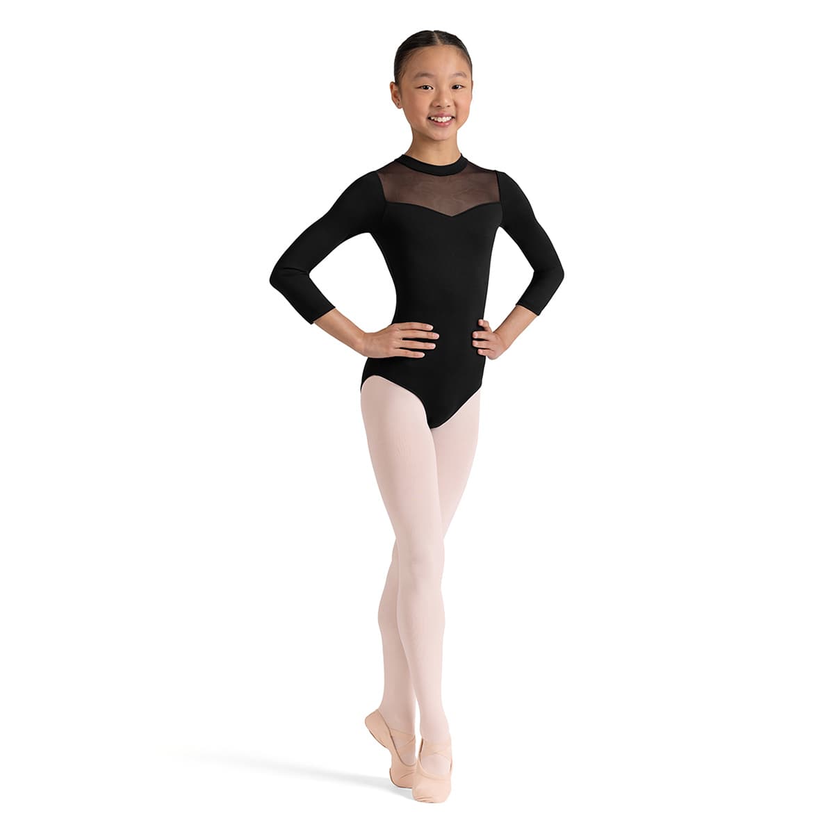Bloch Girls Judy Floral Leotard Child 2-4 Black - DanceSupplies.com