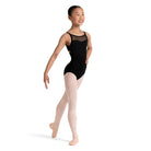Bloch Girls Jazz Floral Leotard Child 6X-7 Black - DanceSupplies.com
