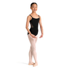 Bloch Girls Kik Floral Leotard Child 6X-7 Black - DanceSupplies.com