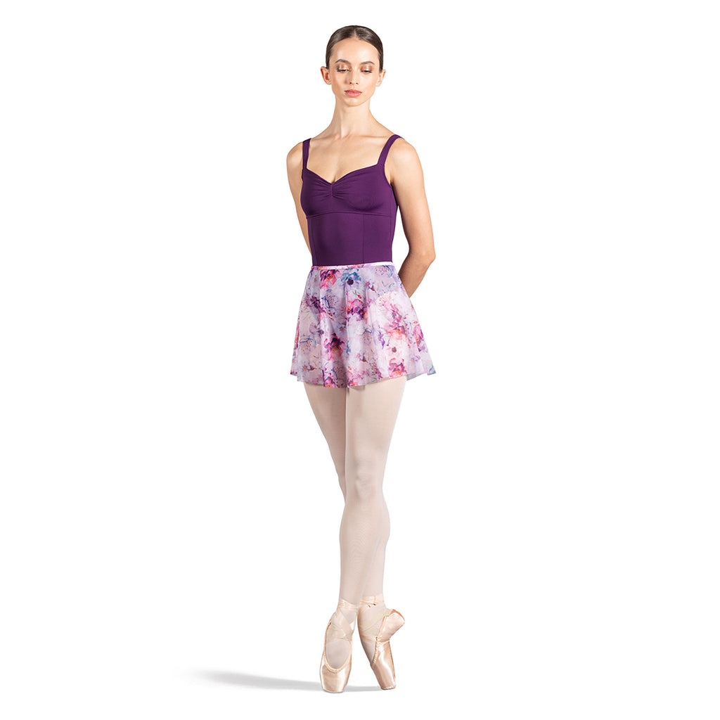 Bloch Adult Pull-On Mesh Floral Skirt Adult P/S Flora - DanceSupplies.com