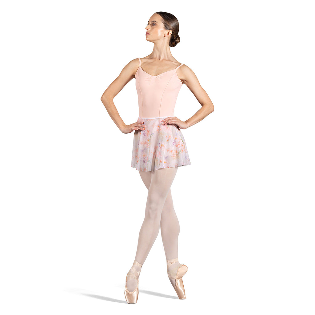 Bloch Adult Pull-On Mesh Floral Skirt Adult P/S Posy - DanceSupplies.com