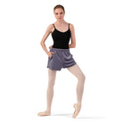 Bloch Ladies Debby Velvet Shorts Adult P Dusty Lavender - DanceSupplies.com