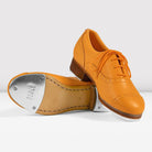 Bloch Jason Samuels Smith Ladies Pebble Leather Tap Shoes - Orange Ladies 6 Orange - DanceSupplies.com
