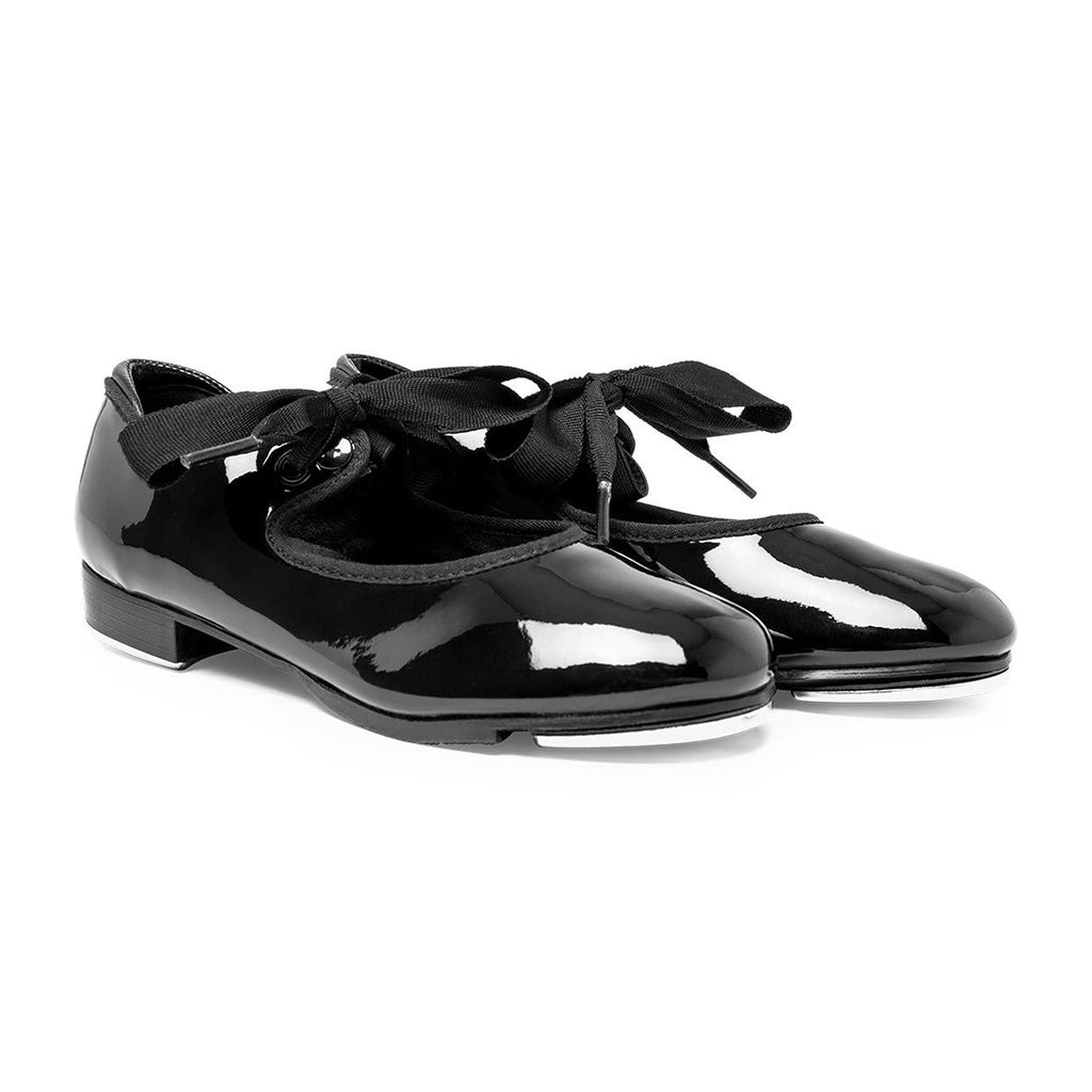 Capezio Adult Shuffle Tap Tap Shoes - Black Adult 3.5 Medium Black- DanceSupplies.com