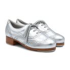 Capezio Roxy Tap Shoes - Metallic Silver Adult 6 Medium Silver- DanceSupplies.com