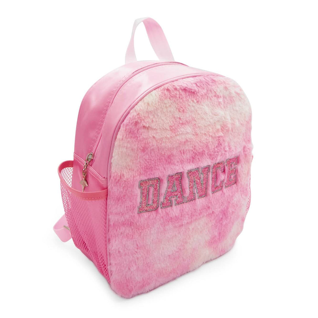 Capezio Faux Fur Dance Backpack Pink  - DanceSupplies.com