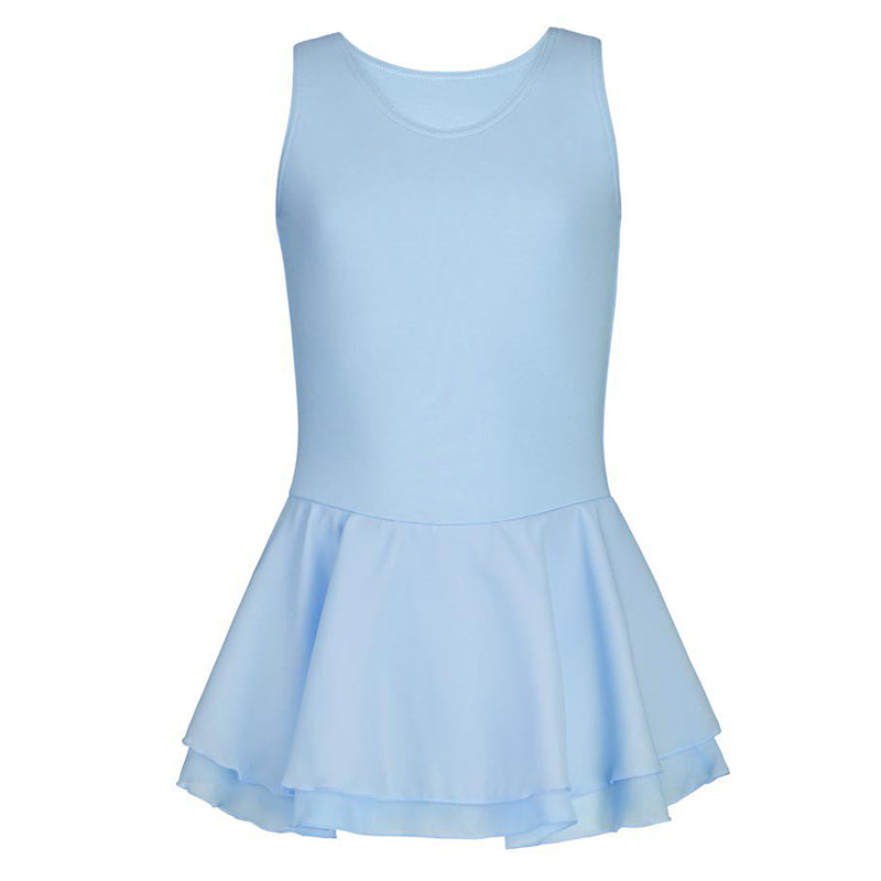 Capezio Double Layer Skirt Tank Dress Toddler Light Blue - DanceSupplies.com