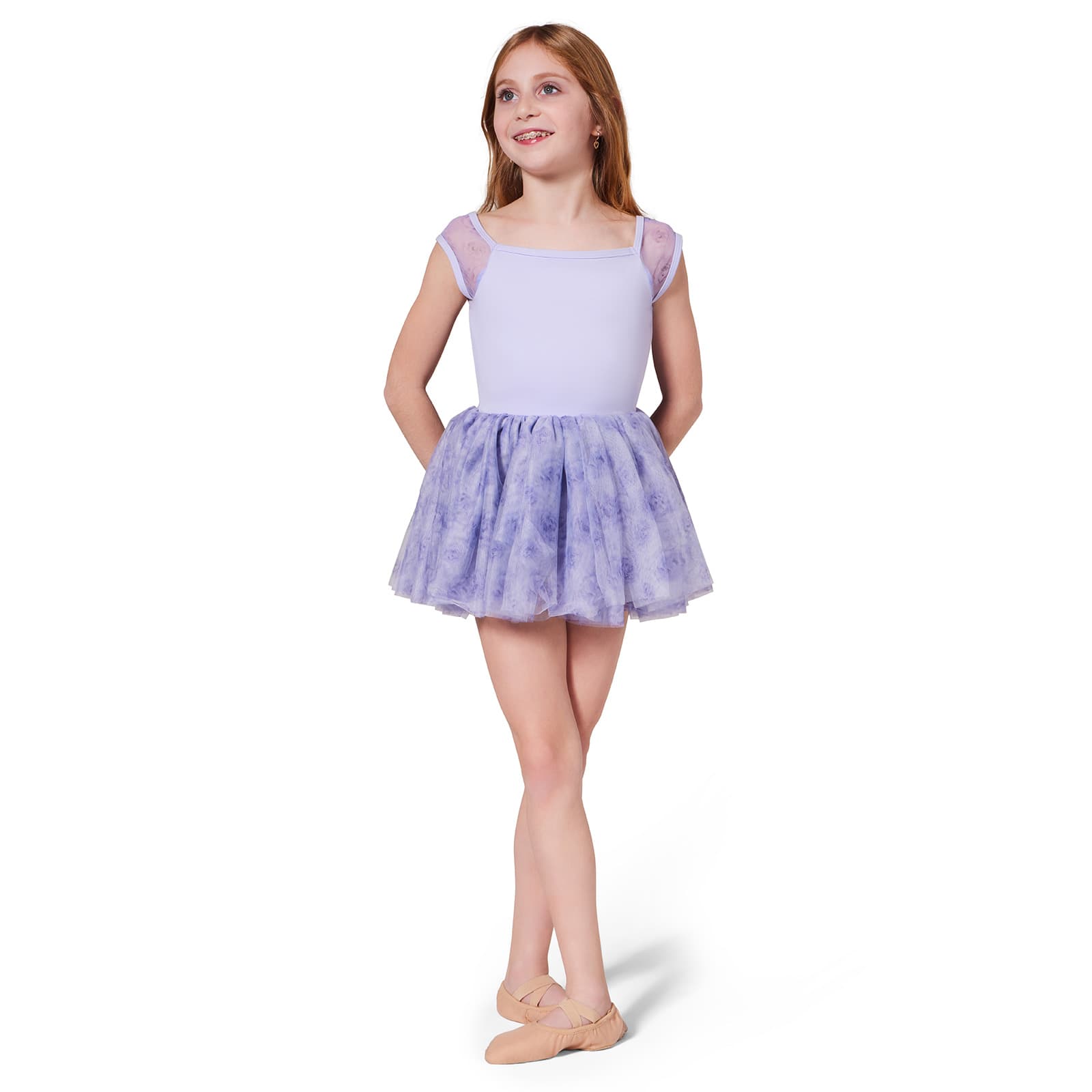 Capezio Child Coming Up Roses Camellia Dress Toddler Lavender - DanceSupplies.com