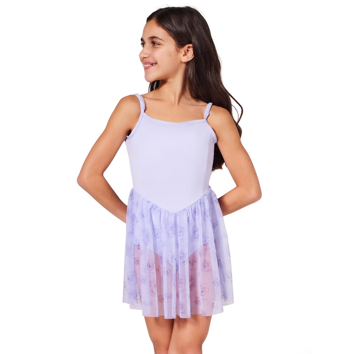 Capezio Child Coming Up Roses Eden Dress Toddler Lavender - DanceSupplies.com