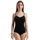Capezio Adult Dual Pinch Camisole Leotard Adult XS Black - DanceSupplies.com