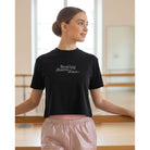 Covet Resting Barre Face Tee - DanceSupplies.com
